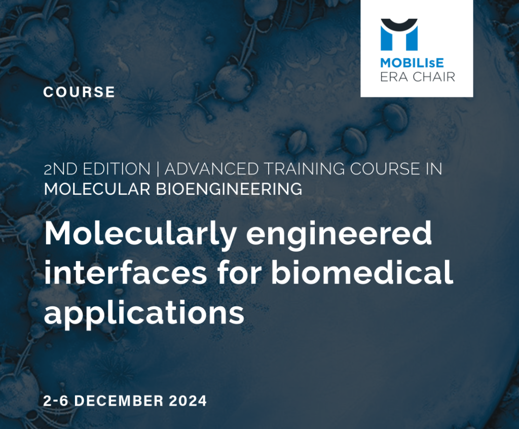 Registration is open to our “2nd Advanced Training Course in Molecular Bioengineering”